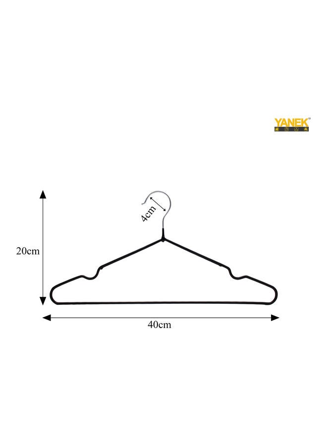 يانيك - مجموعة شماعات مكونة من 10 قطع أسود 40سم - Image 1