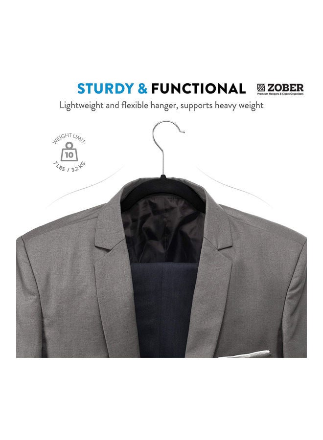 زوبير طقم علاقات بدلة مكون من 10 قطع أسود 45سم - Image 3