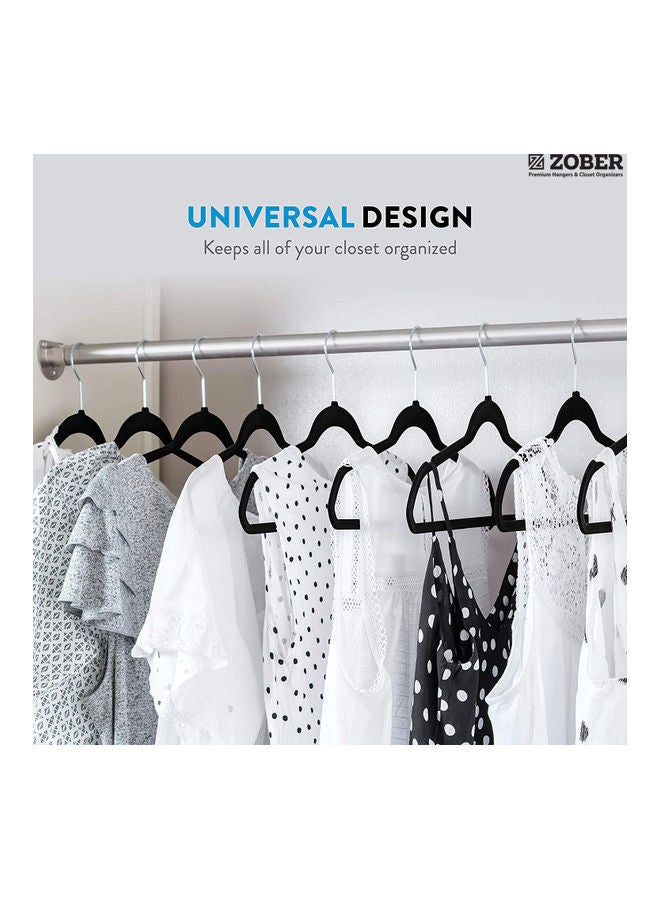 زوبير طقم علاقات بدلة مكون من 10 قطع أسود 45سم - Image 4