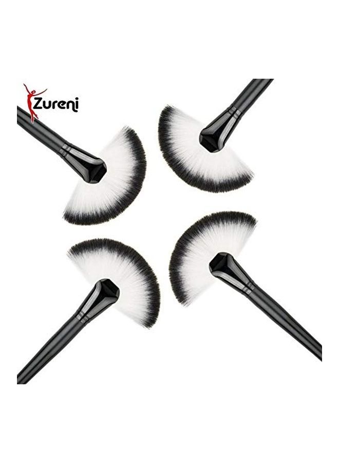 Zureni Professional Fan Makeup Brush Multicolour  - Image 2