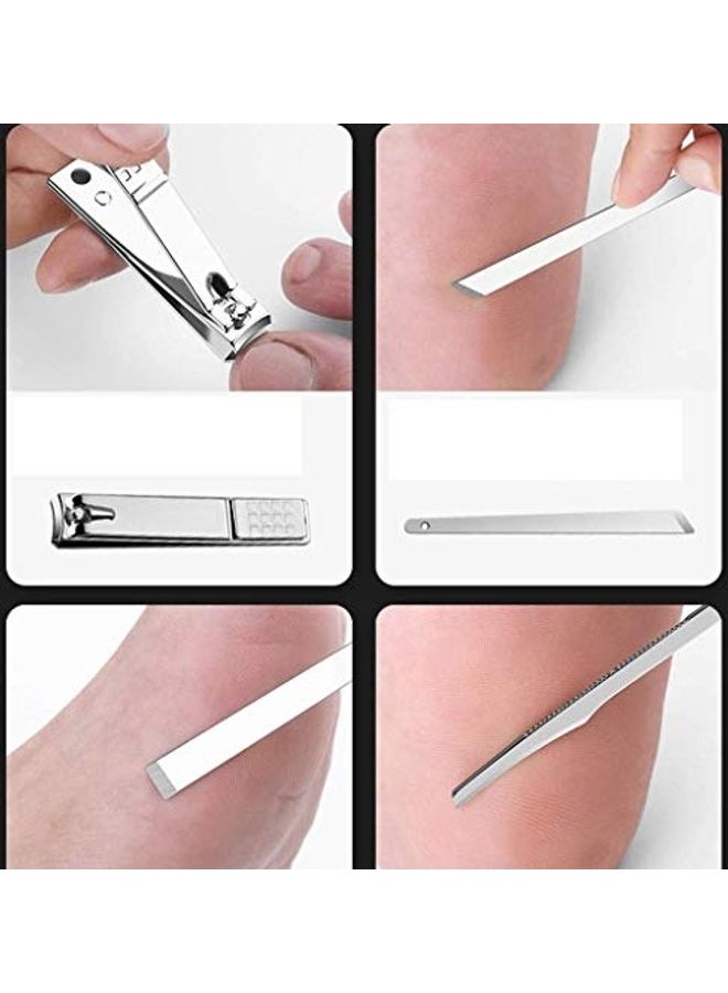 هنا 16 Tool Set Nail Clippers Professional Grooming Kit With Storage Box Multicolour - Image 3