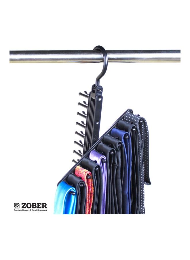 ZOBER Tie Hanger Black 29cm Black 29cm - Image 3