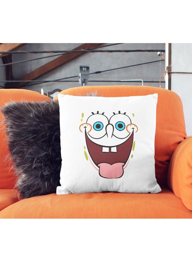 ليت وسادة زينة بطبعة كرتونية لطيفة لشخصية سبونج بوب سكوير بانتس أبيض/وردي/أزرق 16x16بوصة - Image 2