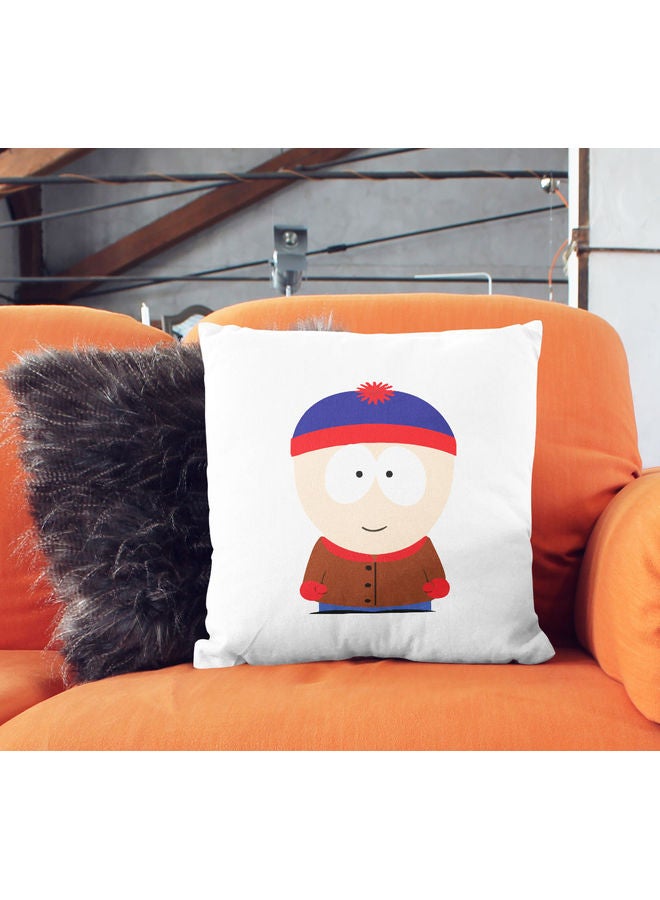 ليت وسادة ديكور بطبعة ستان مارش من مسلسل "South Park" أبيض/ أزرق/ أحمر 16x16بوصة - Image 2