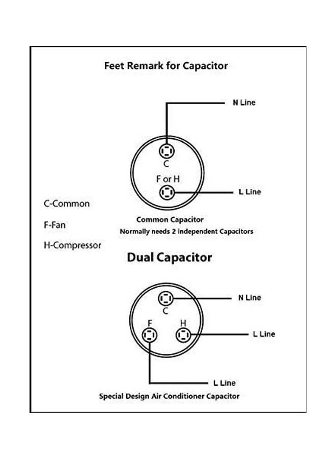 general 30+5 MFD UF CBB65 Capacitor Air Conditioner Silver - Image 3