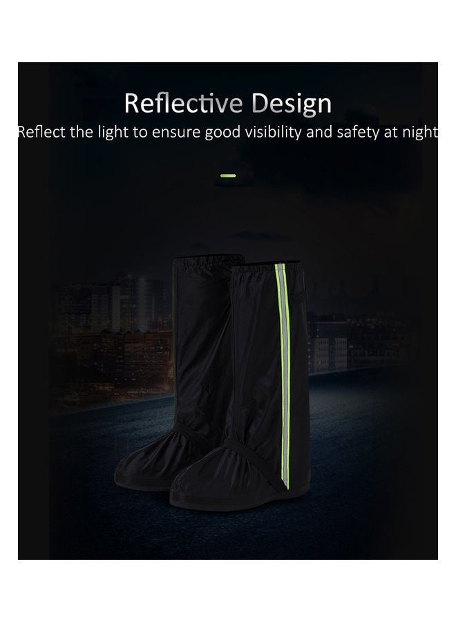 Rain Boot Shoe Covers With Reflective Strips - Image 3