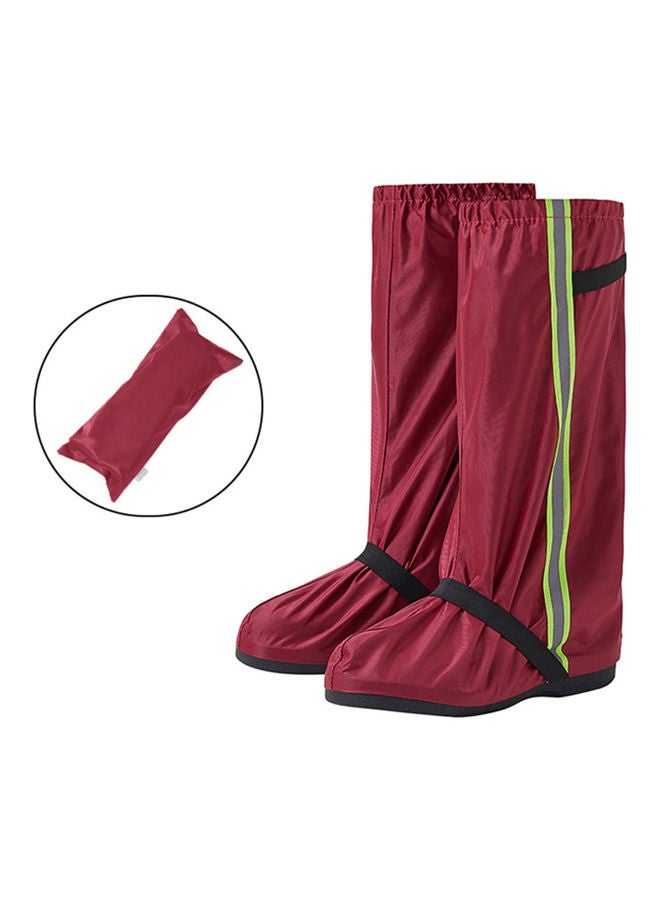 Rain Boot Shoe Covers With Reflective Strips - Image 1