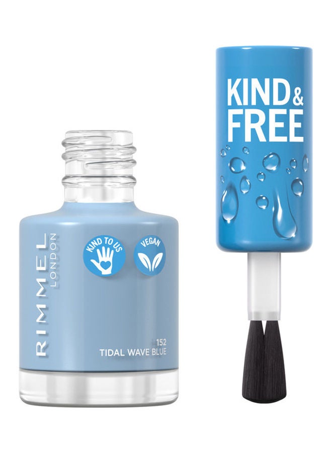 RIMMEL LONDON - Kind & Free Clean Nail Polish – 152 –Tidal Wave Blue - Image 1