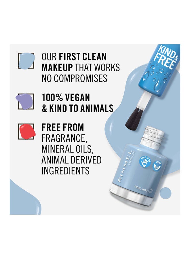 RIMMEL LONDON - Kind & Free Clean Nail Polish – 152 –Tidal Wave Blue - Image 1