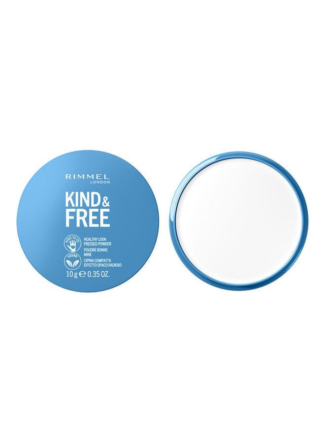 RIMMEL LONDON Kind & Free Talc-Free Pressed Powder Foundation 001 Translucent  - Image 1