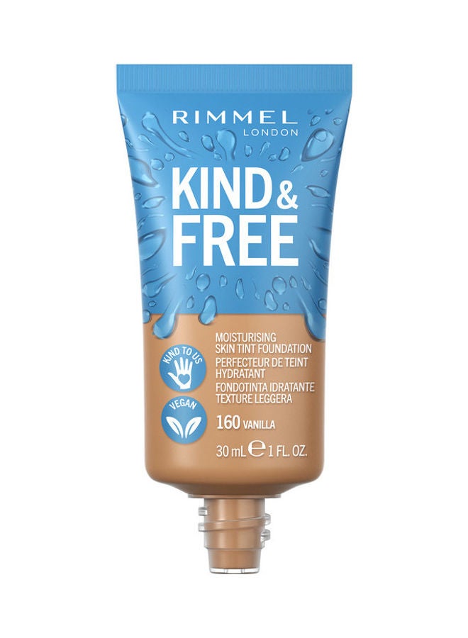 Kind & Free Moisturising Skin Tint Foundation – 160 –Vanilla - v1639893093/N52196007A_1