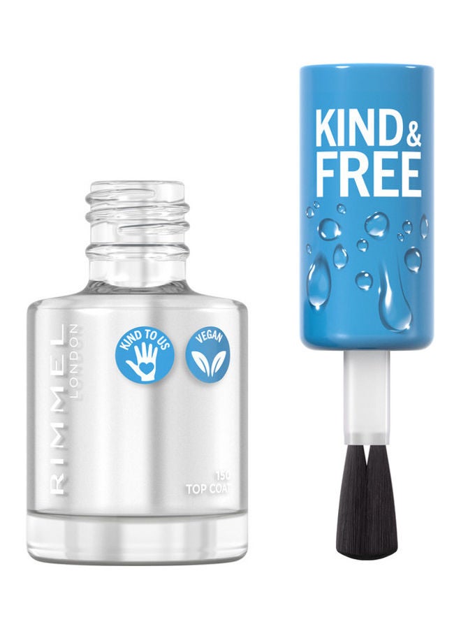 RIMMEL LONDON - Kind & Free Clean Nail Polish – 150 –Top Coat - Image 1