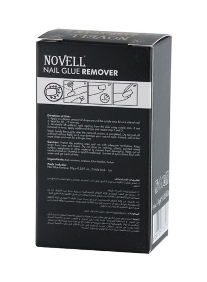نوفل مزيل غراء الأظافر مع عصا للجلد المحيط بالأظافر شفاف - Image 2