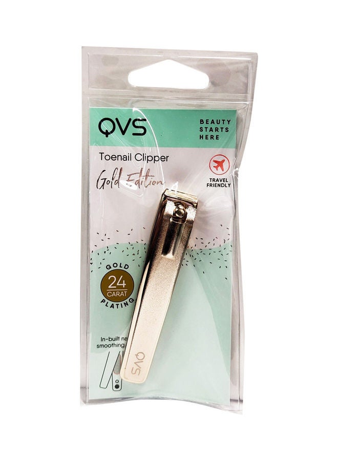 QVS Toenail Clipper (Straight Blades) Gold 