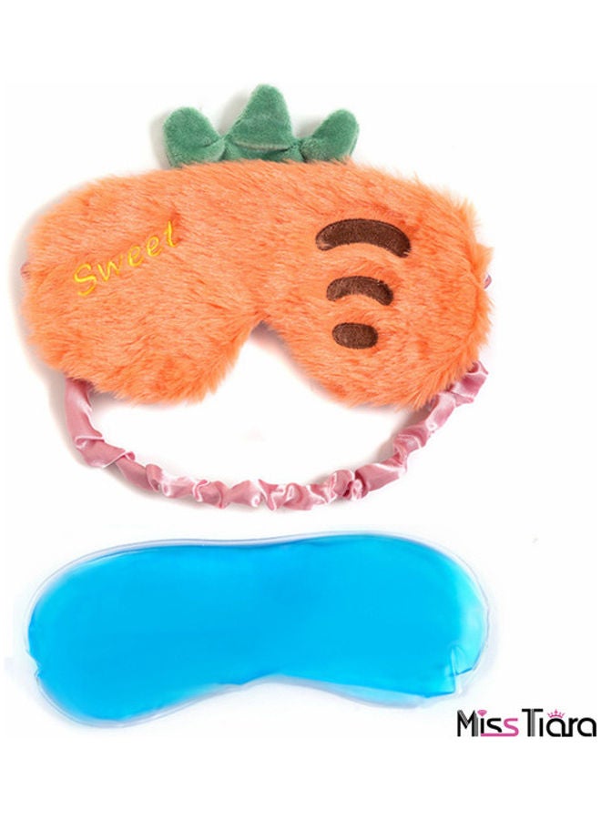 Cute Fruit Carrot Plush Eye Mask 19x10x1cm - v1639897137/N52196312A_4