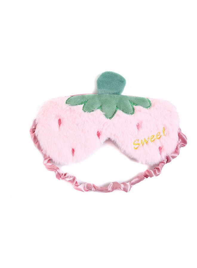 MissTiara - Cute Fruit Strawberry Plush Eye Mask 19x10x1cm - Image 1