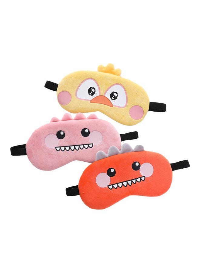 MissTiara 3-Piece Dinosaur Sleeping Blindfold Eye Mask Set 19x10x1cm - Image 1