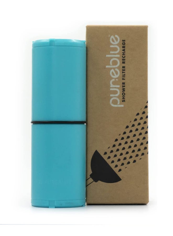 PURE BLUE - Shower Filter | Removes Chlorine, Softens Hard Water, Keeps Hair And Skin Healthy | Shower Filter Replacement Cartridge, Lasts Up To 6 Months, 2724466745029 Blue - Image 1