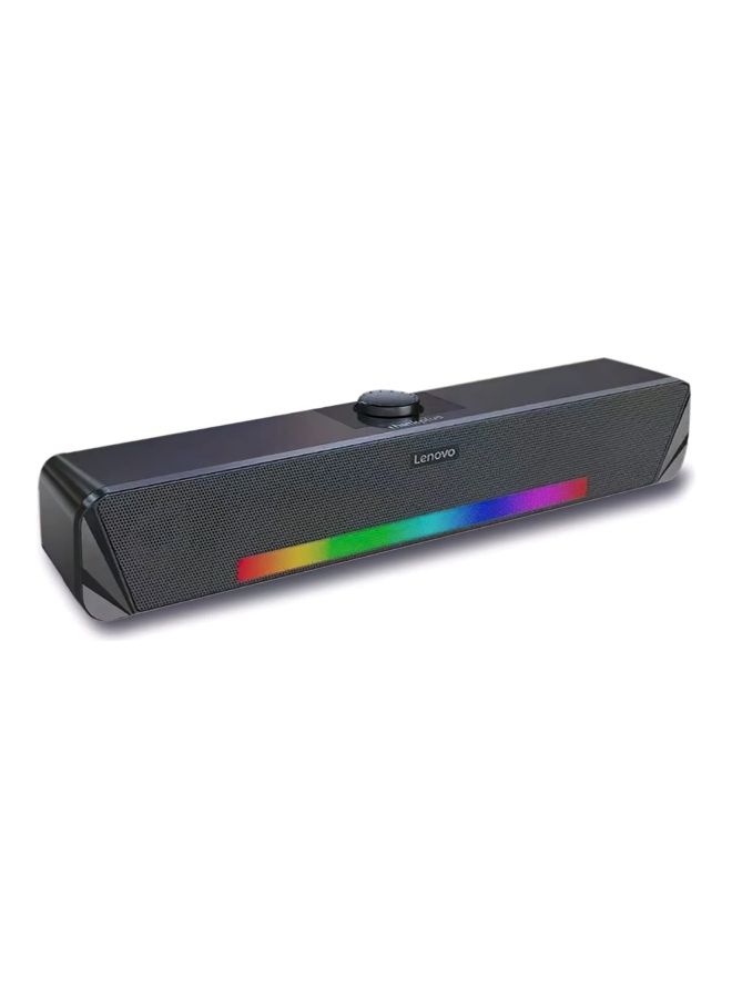 Lenovo Thinkplus TV computer desktop wired soundbar TS33 speaker USB connection with Bluetooth function Black  - Image 1