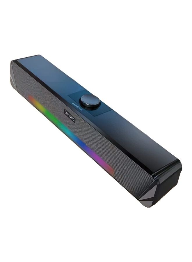 Lenovo Thinkplus TV computer desktop wired soundbar TS33 speaker USB connection with Bluetooth function Black  - Image 2