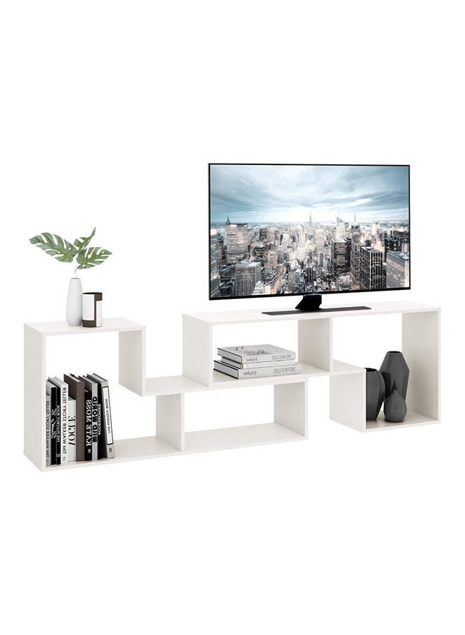 Riga Modern Entertainment Center Media Stand White 29.6x43x105cm - Image 1