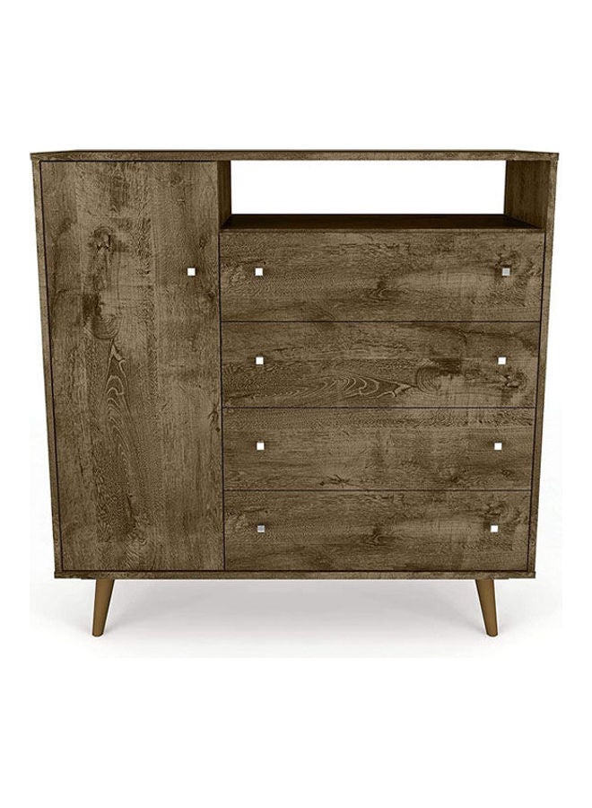 TV Table With Drawer Unit Brown 45x88x90cm - Image 1