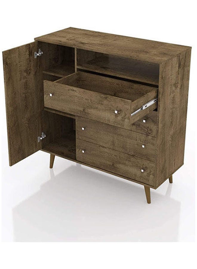TV Table With Drawer Unit Brown 45x88x90cm - Image 2