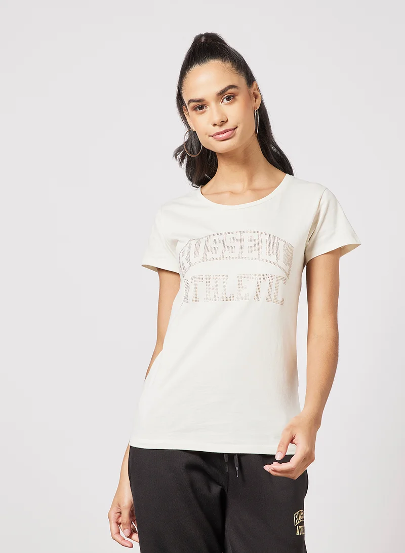 Russell Athletic Studded Round Neck T-Shirt