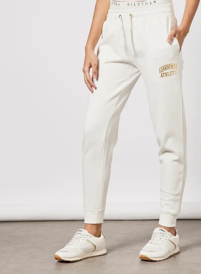 Russell Athletic Metallic Logo Sweatpants Ivory