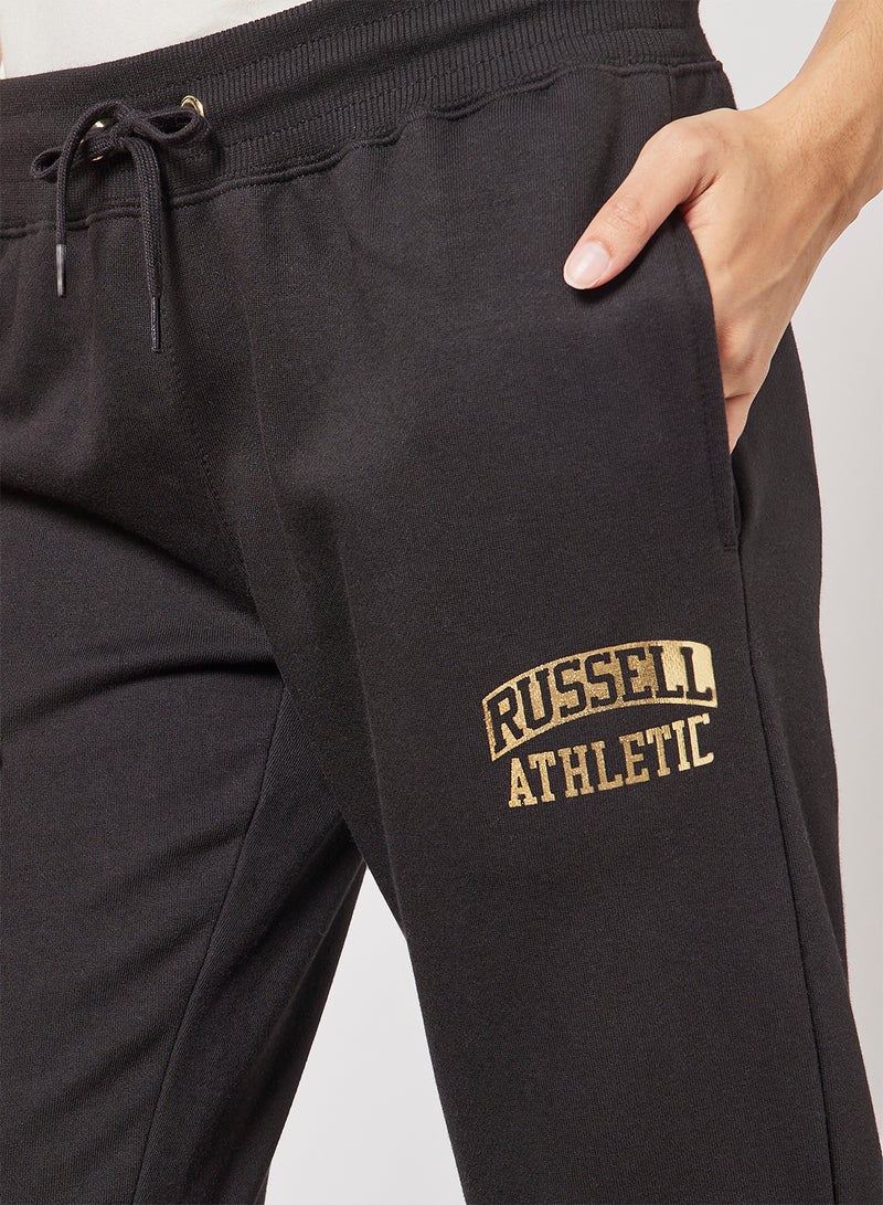 Russell Athletic - Metallic Logo Sweatpants Black - Image 1