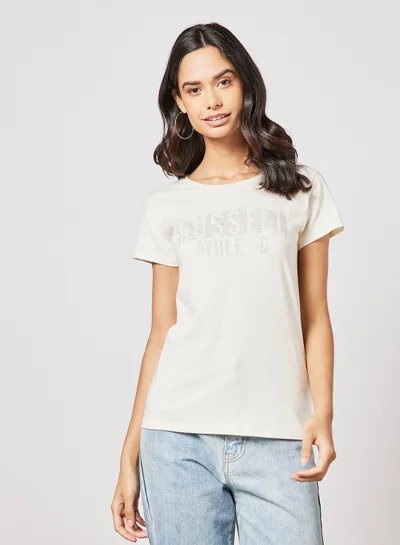 Russell Athletic Logo Crew Neck T-Shirt White