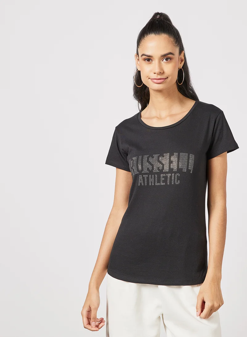 Russell Athletic Logo Crew Neck T-Shirt Black