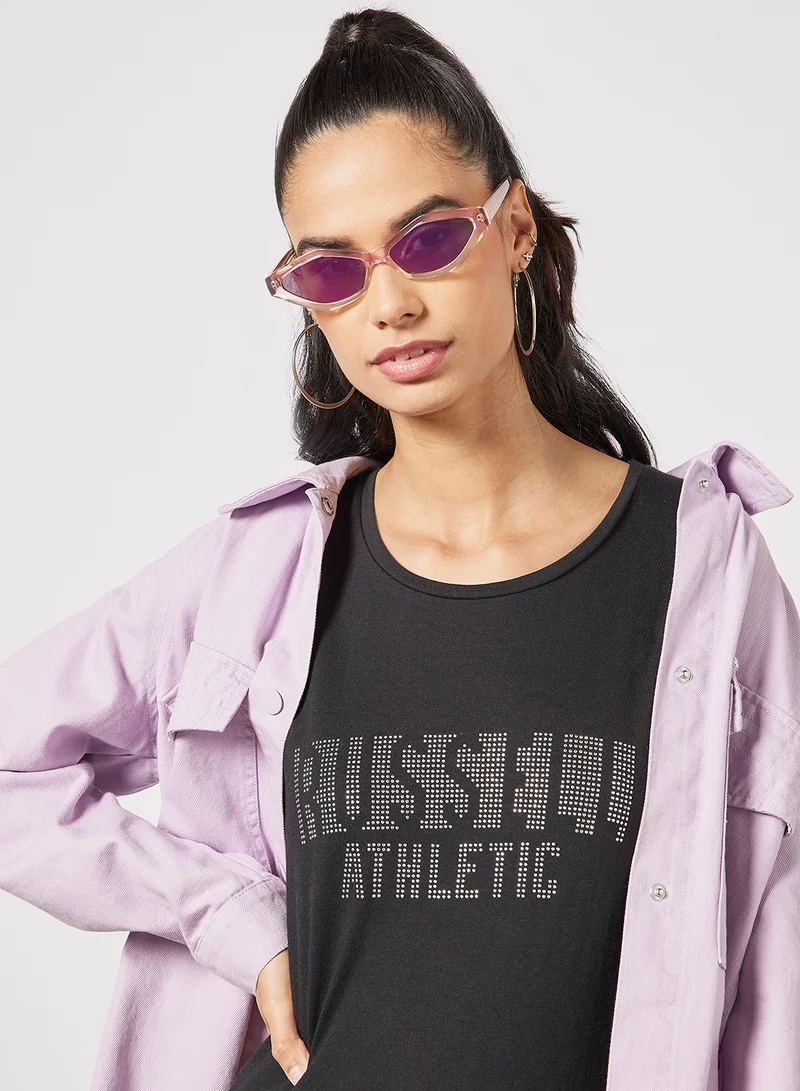 Russell Athletic Logo Crew Neck T-Shirt Black