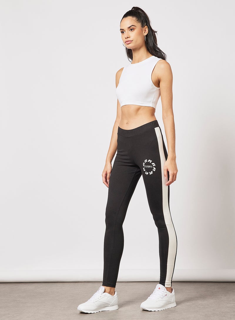 Russell Athletic - Logo Panel Leggings Black - Image 1