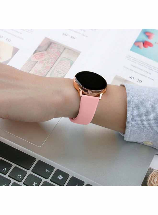 MARGOUN Silicone Replacement Band For Samsung Galaxy Active Watch Series 40/44mm Pink - Image 3