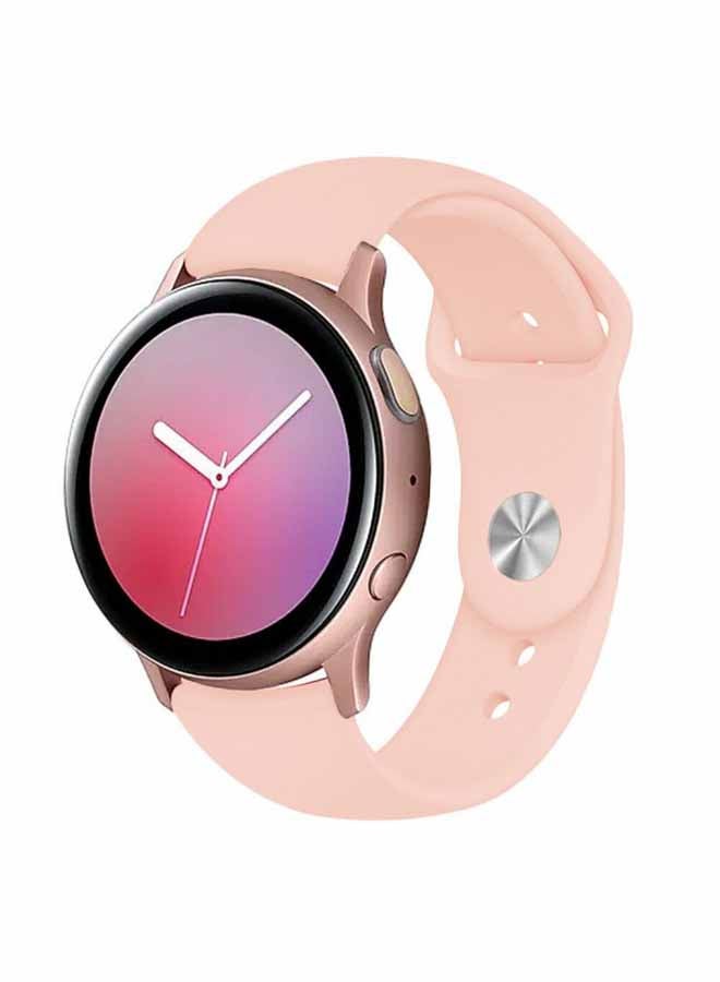 مارجون سوار بديل من السيليكون لساعة سامسونج جالاكسي أكتيف/أكتيف 2 مقاس 40/44 مم ذهبي وردي - Image 1