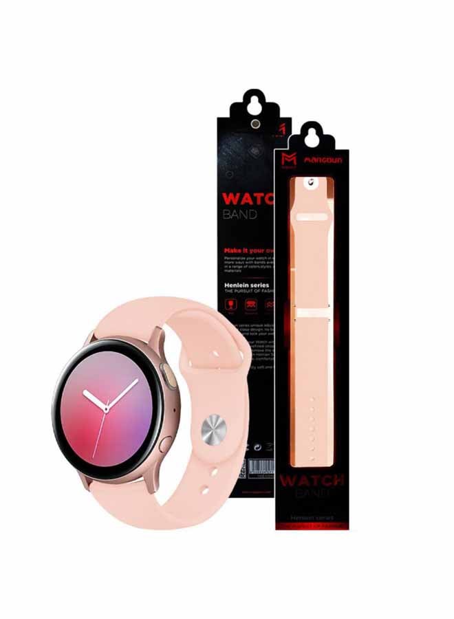 مارجون سوار بديل من السيليكون لساعة سامسونج جالاكسي أكتيف/أكتيف 2 مقاس 40/44 مم ذهبي وردي - Image 2