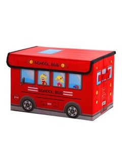 MissTiara School Bus Shaped Storage Box 9.84x9.84x15inch  - Image 1