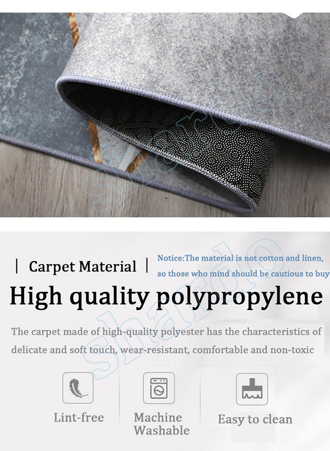 Printed Floor Carpet Polypropylene Rectangle Multicolour 140x200cm