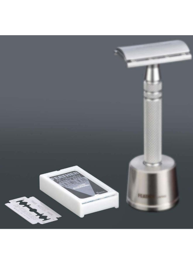 فيذر شفرة ذات حدين فضي - Image 3