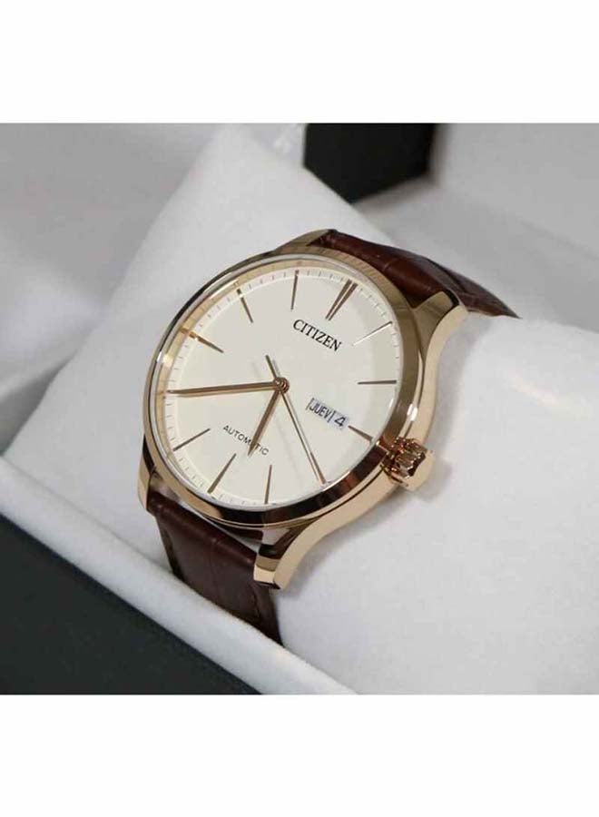 CITIZEN men Analog Watch NH8353-18A - 40 mm - Brown - Image 5