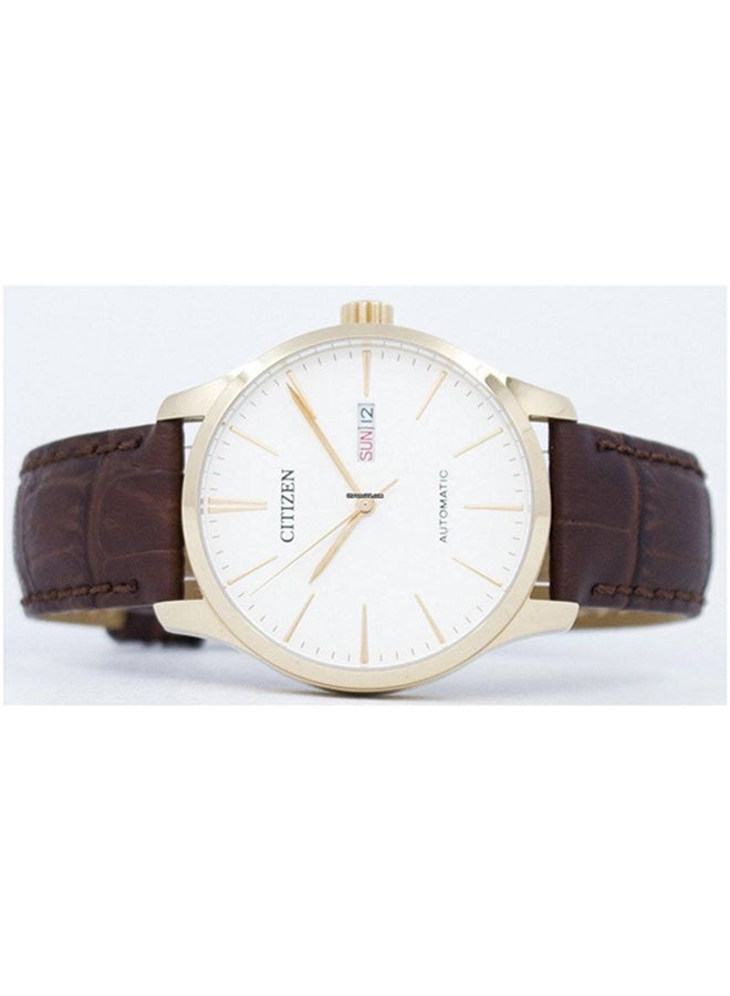 CITIZEN men Analog Watch NH8353-18A - 40 mm - Brown - Image 4