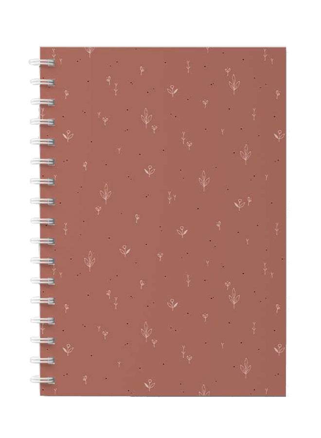 LOWHA - Spiral Notebook For School Or Business Note Taking With 60 Sheets Floral Design Pattern Multicolour - Image 1