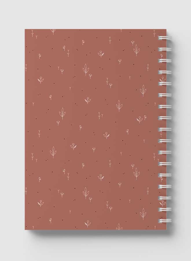 LOWHA - Spiral Notebook For School Or Business Note Taking With 60 Sheets Floral Design Pattern Multicolour - Image 1