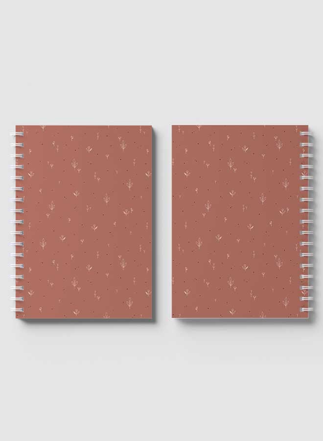 LOWHA - Spiral Notebook For School Or Business Note Taking With 60 Sheets Floral Design Pattern Multicolour - Image 1