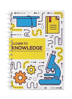 LOWHA Spiral Notebook For School Or Business Note Taking With 60 Sheets  Closer To Knowledge Art Multicolour  - Image 1