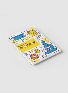 LOWHA Spiral Notebook For School Or Business Note Taking With 60 Sheets  Closer To Knowledge Art Multicolour  - Image 2