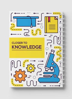 LOWHA Spiral Notebook For School Or Business Note Taking With 60 Sheets  Closer To Knowledge Art Multicolour  - Image 5
