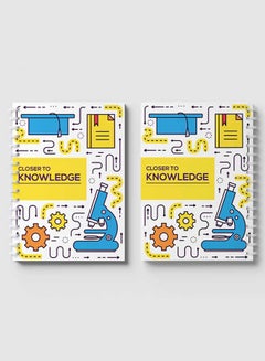 LOWHA Spiral Notebook For School Or Business Note Taking With 60 Sheets  Closer To Knowledge Art Multicolour  - Image 4