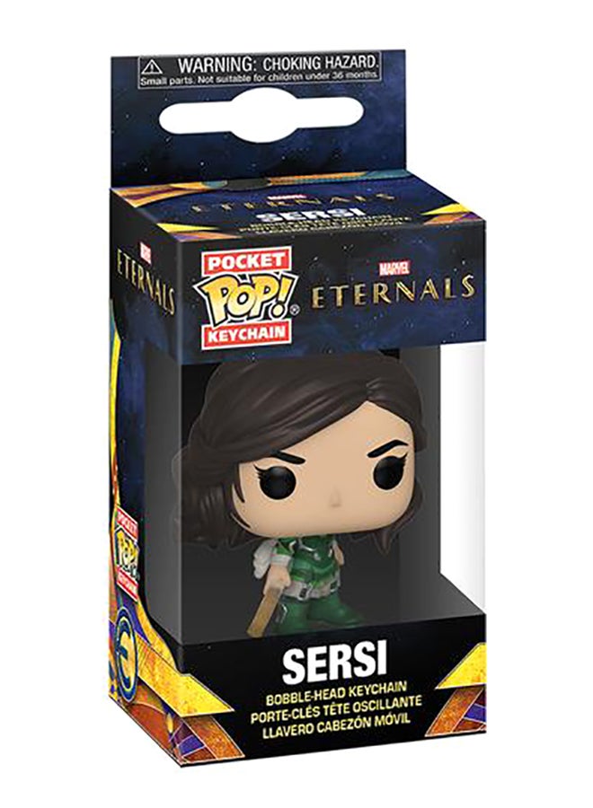 فانكو سلسلة مفاتيح بتصميم شخصية سيرسي من فلم Eternals من مارفل متعدد الألوانِ .  - Image 3